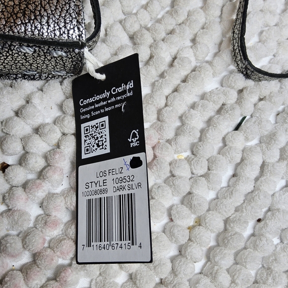 Customer Return The Sak Black and Silver Metallic Los Feliz Crossbody Bag - Picture 8 of 14